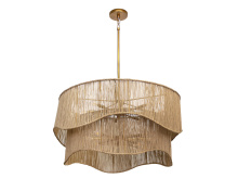 Sunpan 111706 - Rhine Chandelier - Natural Jute